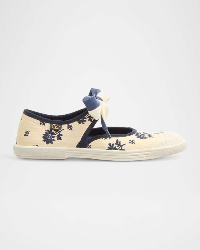 Bay By Bay Floral Bow Sneakers